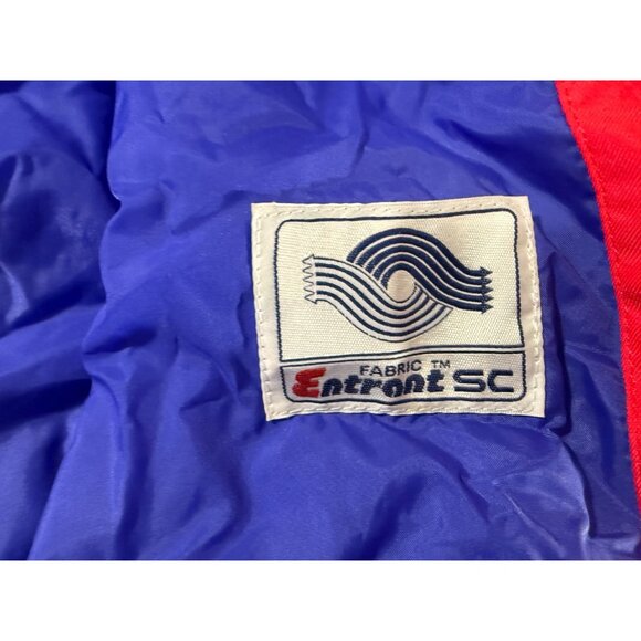 Descente Concealed Hoodie Ski Jacket sz M color Violet Blue / Hot Pink Vtg 90s - Picture 4 of 7